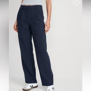 Old Navy Extra High Waisted Pleated Taylor Wide Leg Trouser